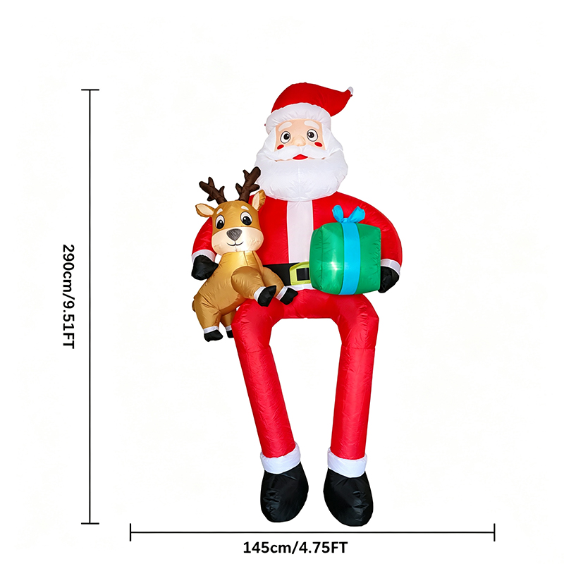 Papá Noel inflable de 9.5 pies - Kids Toys Xmas reseña y precio